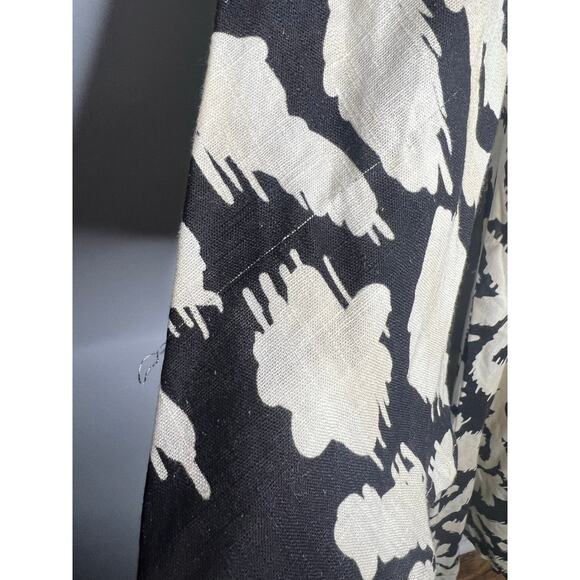 Anthropologie x The Wolf Gang Santa Elena Maxi XXL Slim Bell Sleeve Dress Linen - Picture 10 of 12